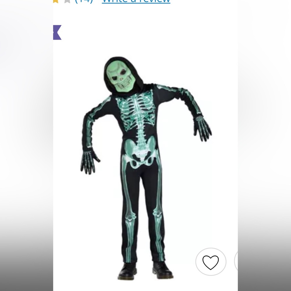 Skeleton Child Costume